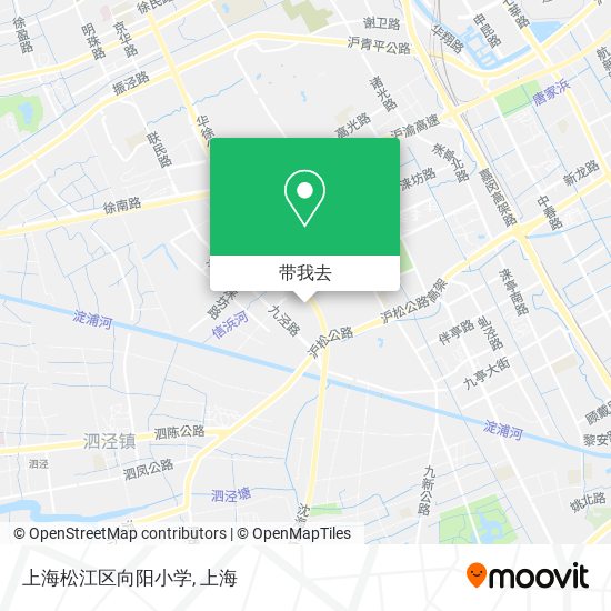 上海松江区向阳小学地图