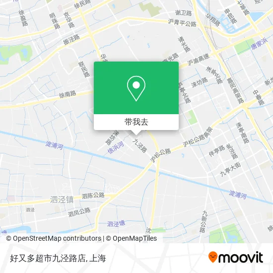好又多超市九泾路店地图