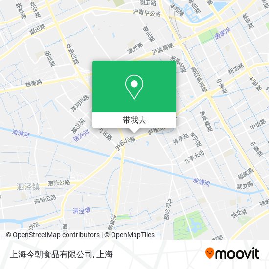 上海今朝食品有限公司地图