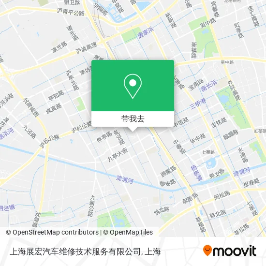 上海展宏汽车维修技术服务有限公司地图
