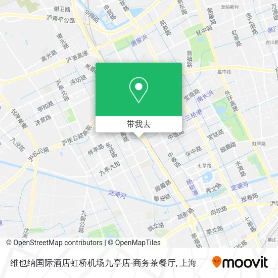 维也纳国际酒店虹桥机场九亭店-商务茶餐厅地图