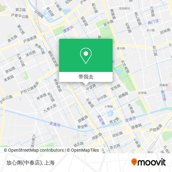 放心阁(中春店)地图