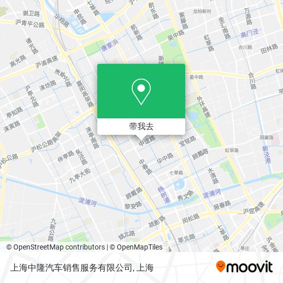 上海中隆汽车销售服务有限公司地图