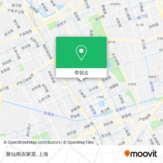 聚仙阁农家菜地图