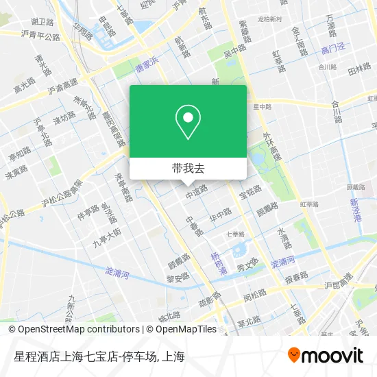 星程酒店上海七宝店-停车场地图