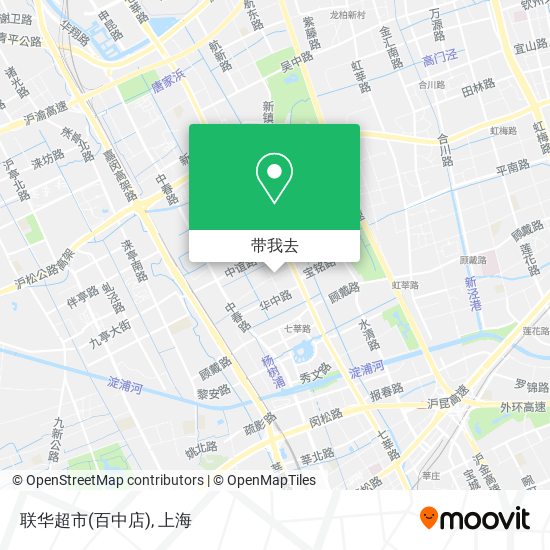 联华超市(百中店)地图