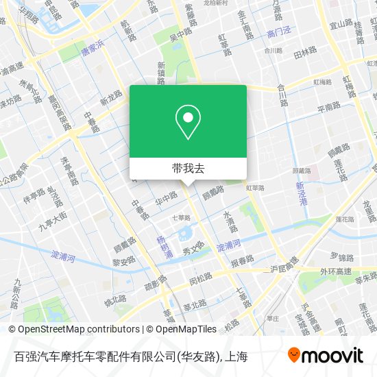 百强汽车摩托车零配件有限公司(华友路)地图