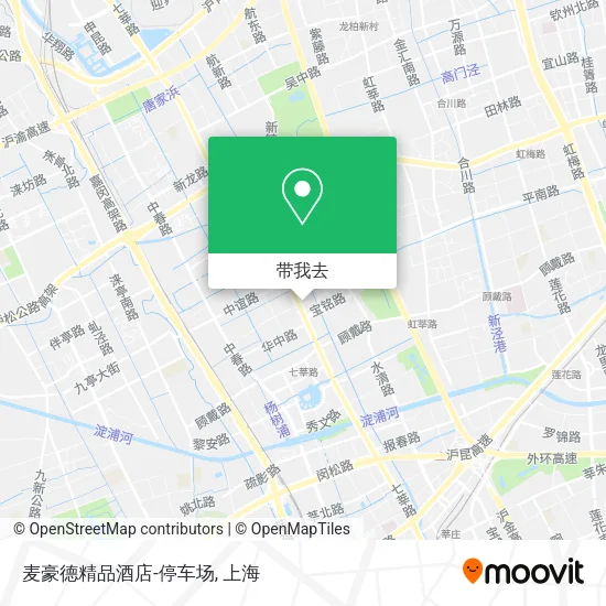 麦豪德精品酒店-停车场地图