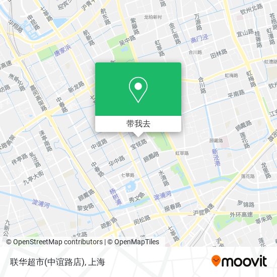 联华超市(中谊路店)地图