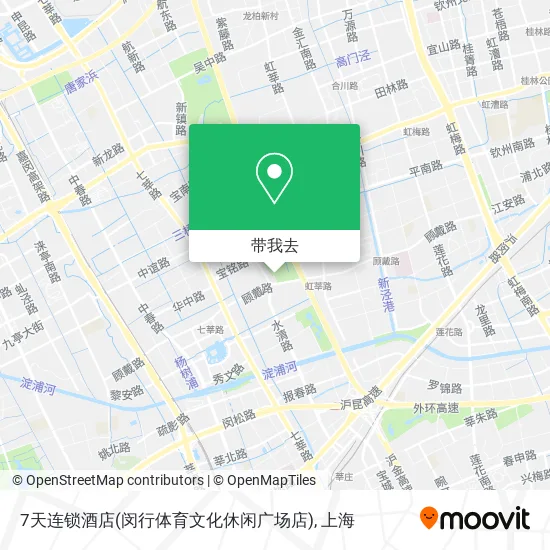 7天连锁酒店(闵行体育文化休闲广场店)地图