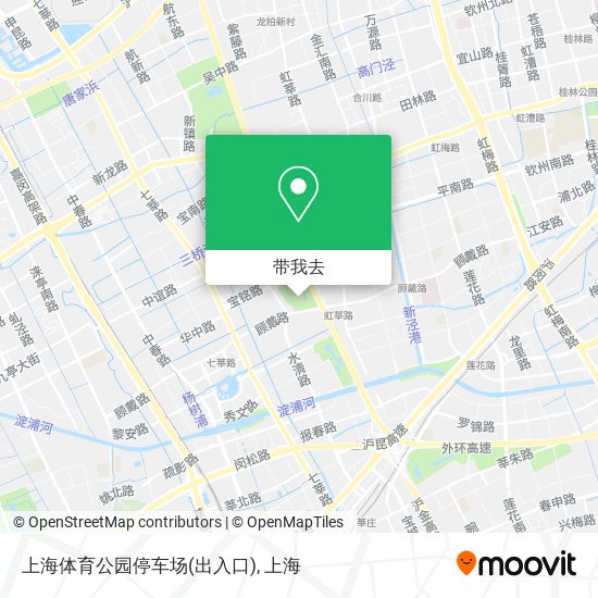 上海体育公园停车场(出入口)地图