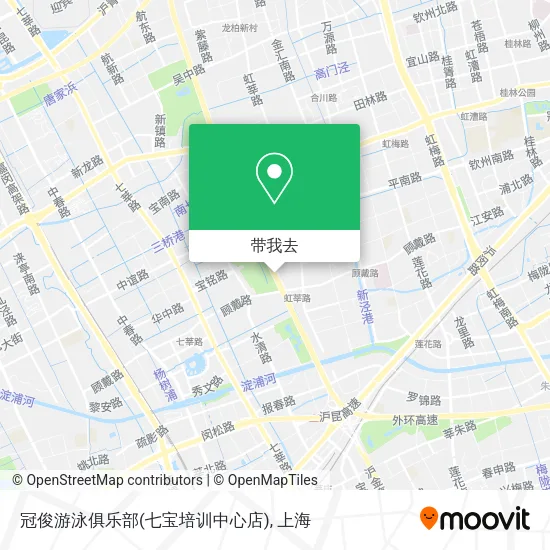 冠俊游泳俱乐部(七宝培训中心店)地图