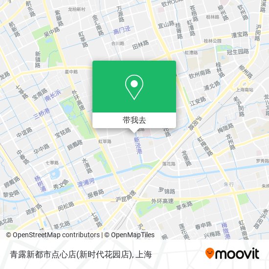 青露新都市点心店(新时代花园店)地图