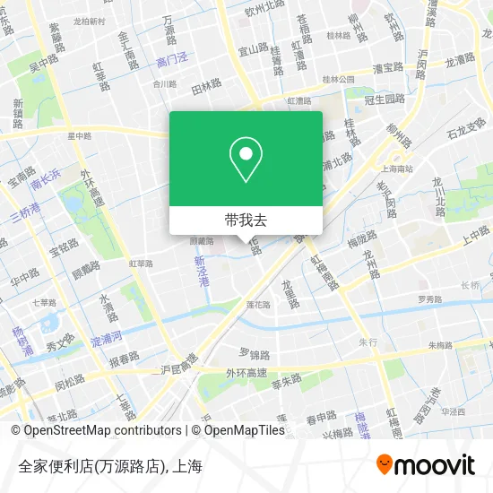 全家便利店(万源路店)地图