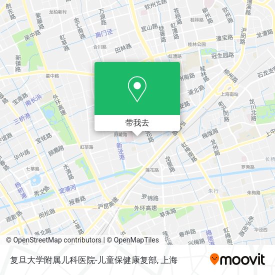 复旦大学附属儿科医院-儿童保健康复部地图