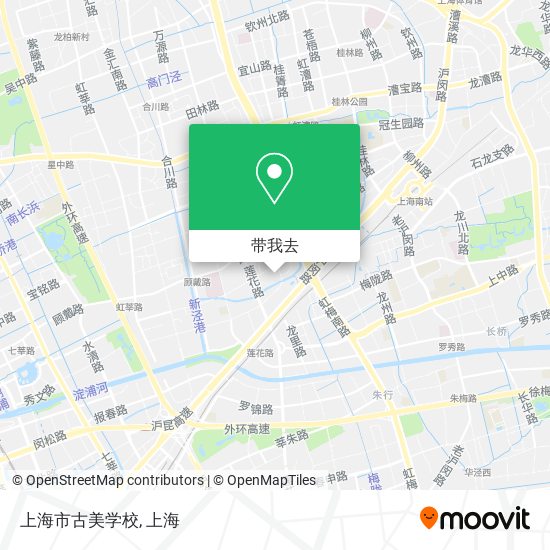 上海市古美学校地图