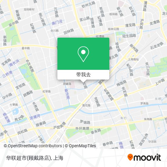 华联超市(顾戴路店)地图