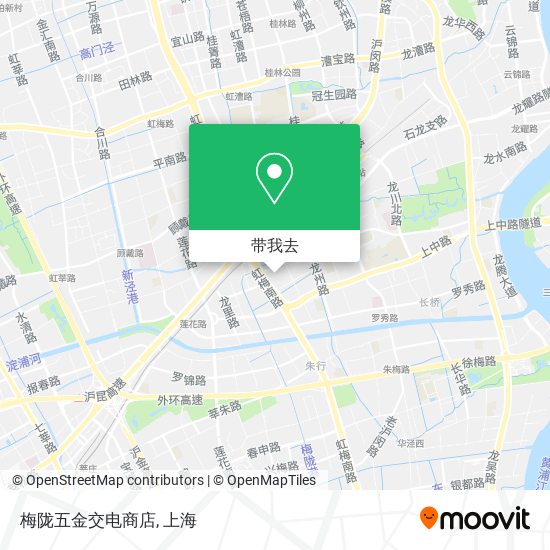 梅陇五金交电商店地图