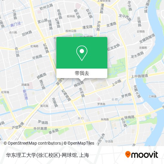 华东理工大学(徐汇校区)-网球馆地图