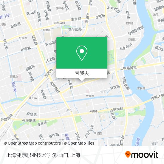 上海健康职业技术学院-西门地图