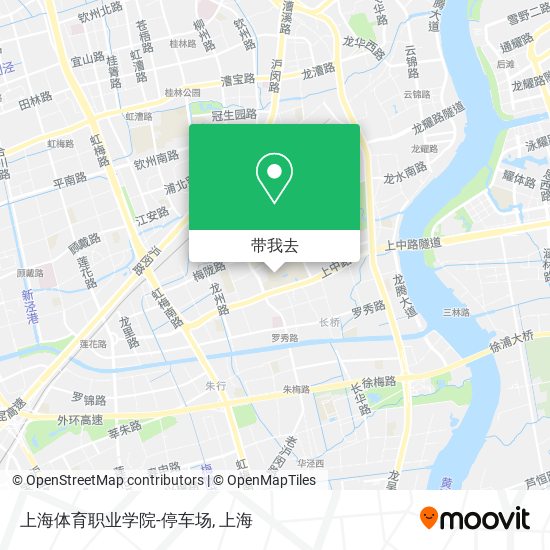 上海体育职业学院-停车场地图