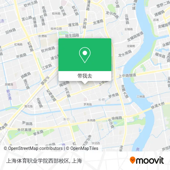 上海体育职业学院西部校区地图