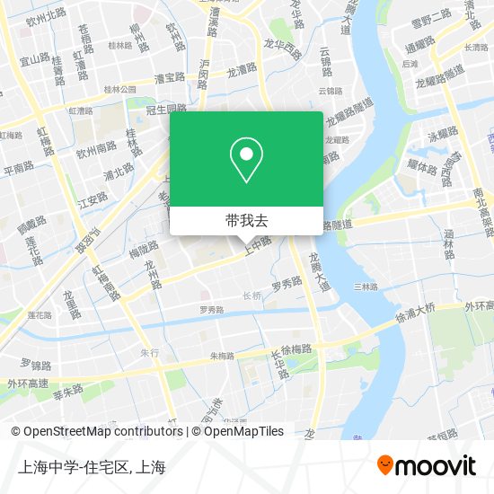 上海中学-住宅区地图