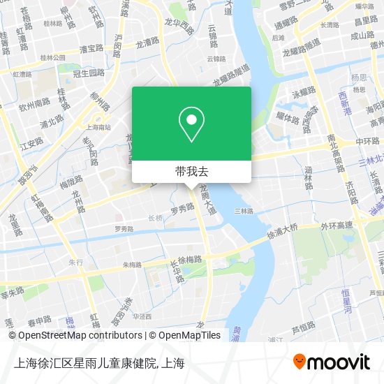 上海徐汇区星雨儿童康健院地图