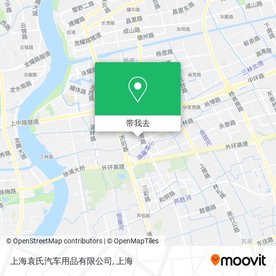 上海袁氏汽车用品有限公司地图