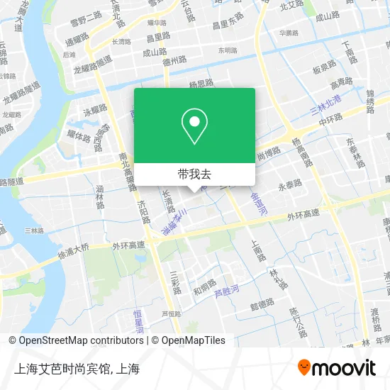 上海艾芭时尚宾馆地图