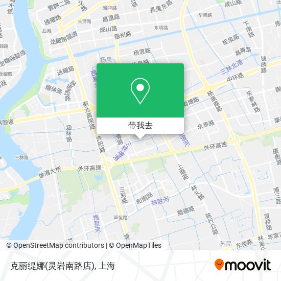 克丽缇娜(灵岩南路店)地图