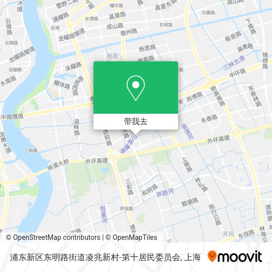 浦东新区东明路街道凌兆新村-第十居民委员会地图
