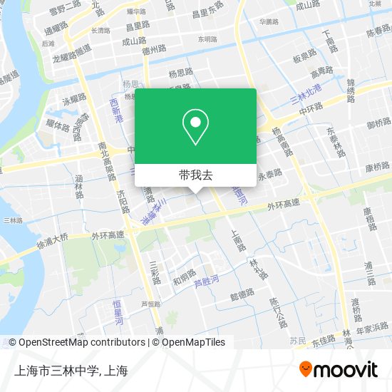 上海市三林中学地图