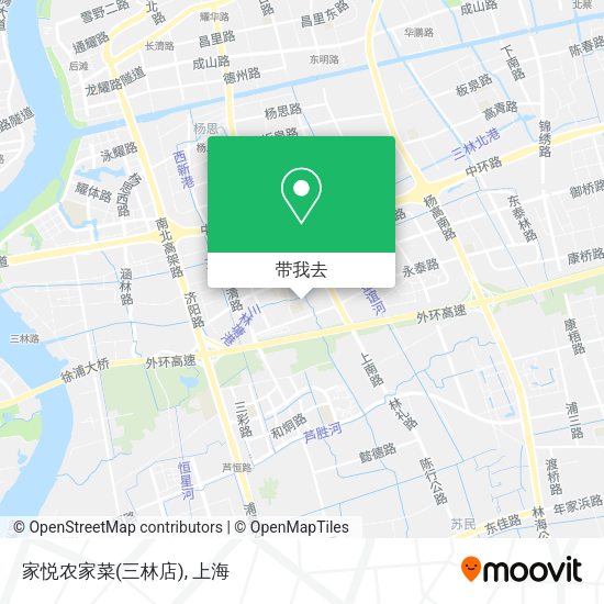 家悦农家菜(三林店)地图