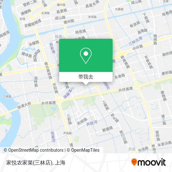 家悦农家菜(三林店)地图