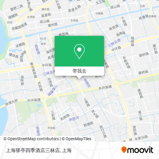 上海驿亭四季酒店三林店地图
