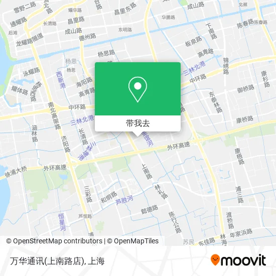 万华通讯(上南路店)地图
