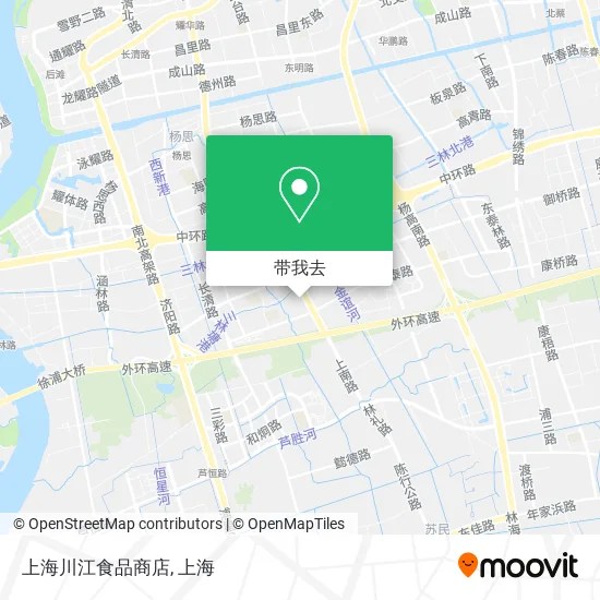 上海川江食品商店地图
