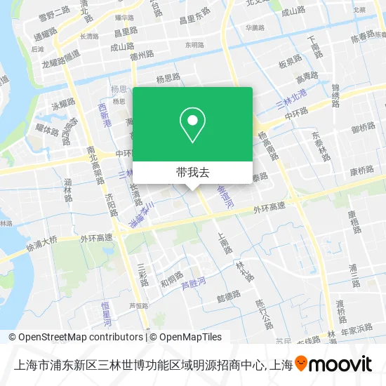 上海市浦东新区三林世博功能区域明源招商中心地图