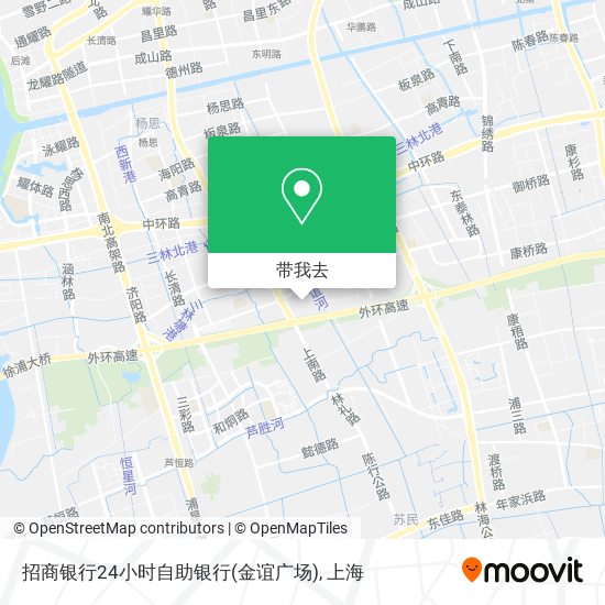 招商银行24小时自助银行(金谊广场)地图