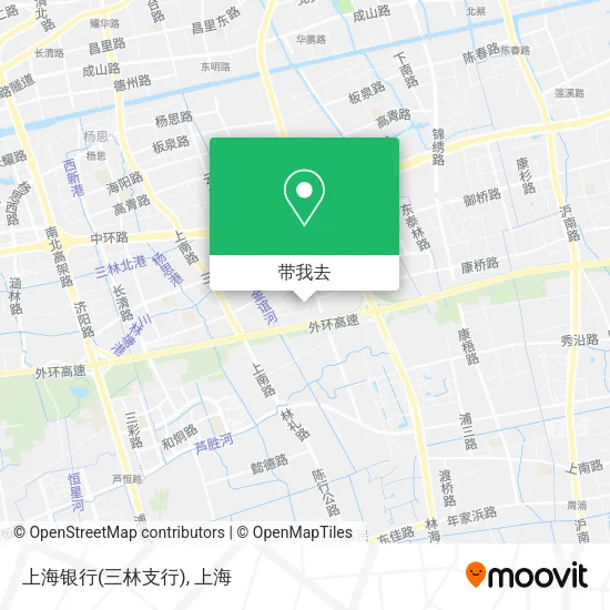 上海银行(三林支行)地图