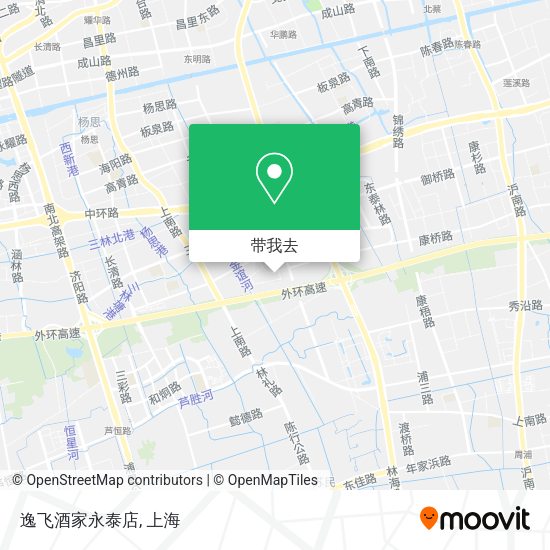 逸飞酒家永泰店地图