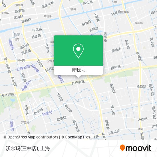 沃尔玛(三林店)地图