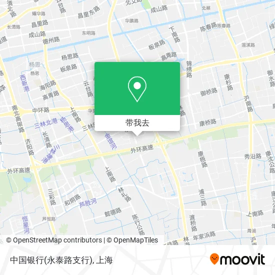 中国银行(永泰路支行)地图