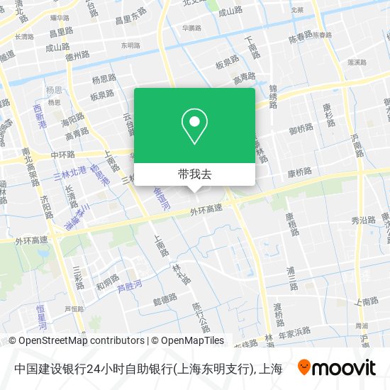 中国建设银行24小时自助银行(上海东明支行)地图