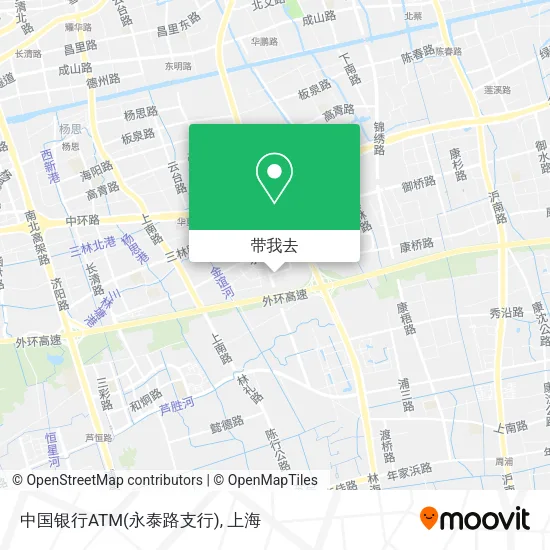 中国银行ATM(永泰路支行)地图