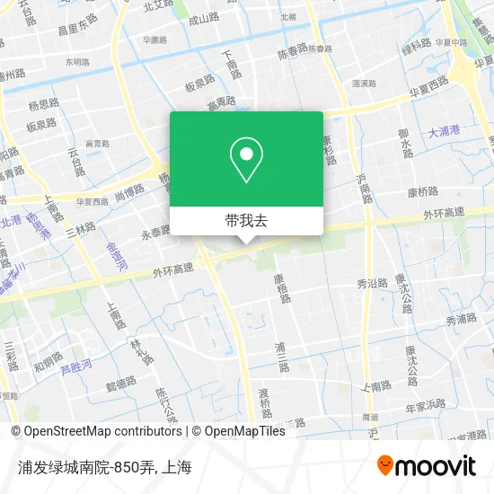 浦发绿城南院-850弄地图