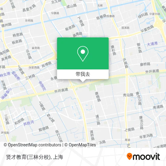 贤才教育(三林分校)地图