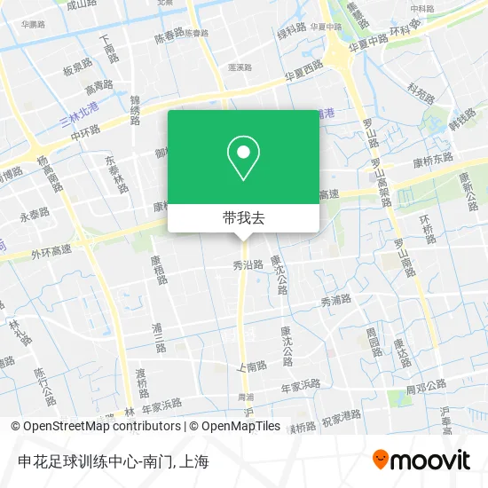 申花足球训练中心-南门地图