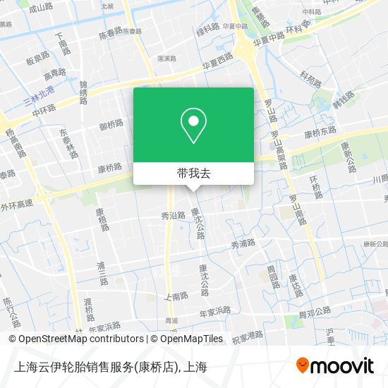 上海云伊轮胎销售服务(康桥店)地图